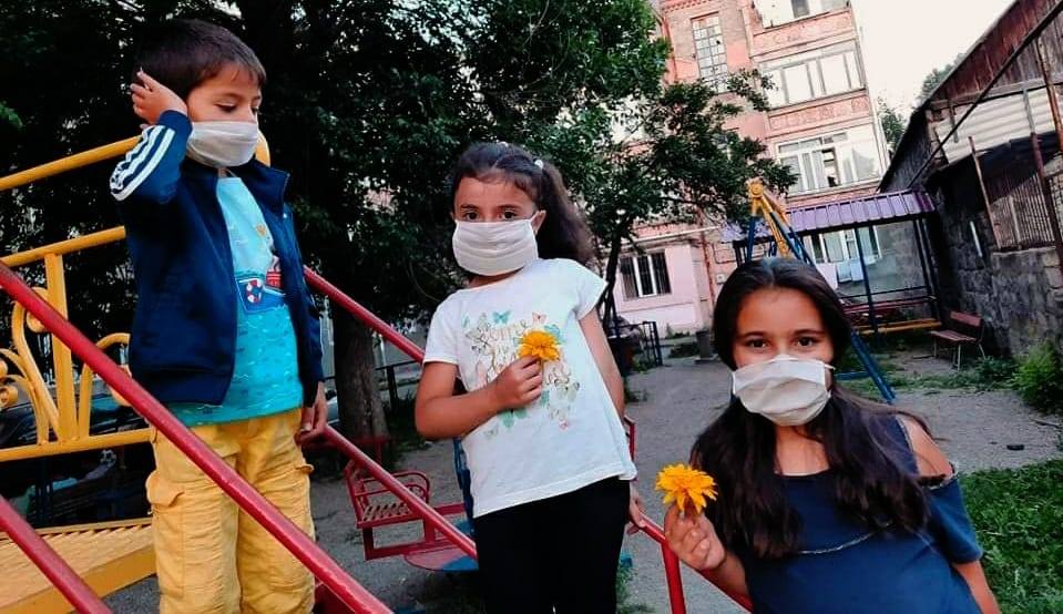 Face masks production in Armenia 